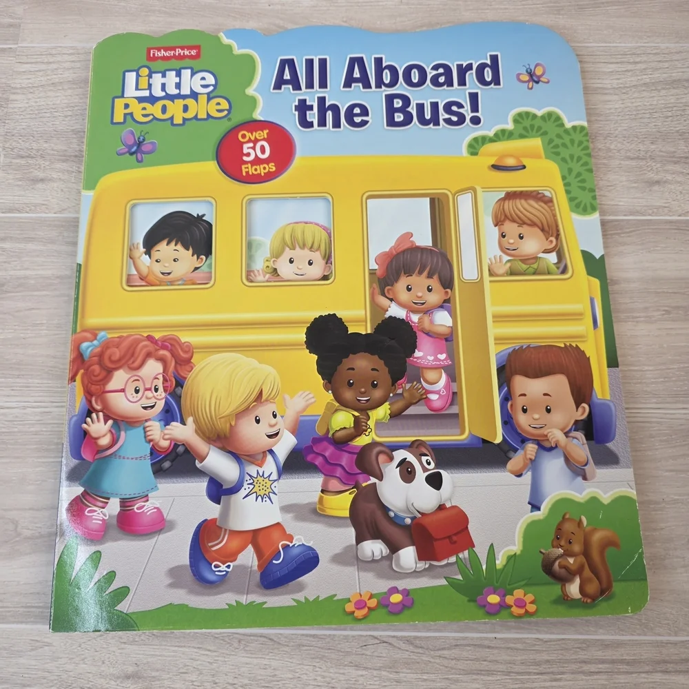 Fisher-Price Little People Lift And Flap All Aboard the Bus! Book